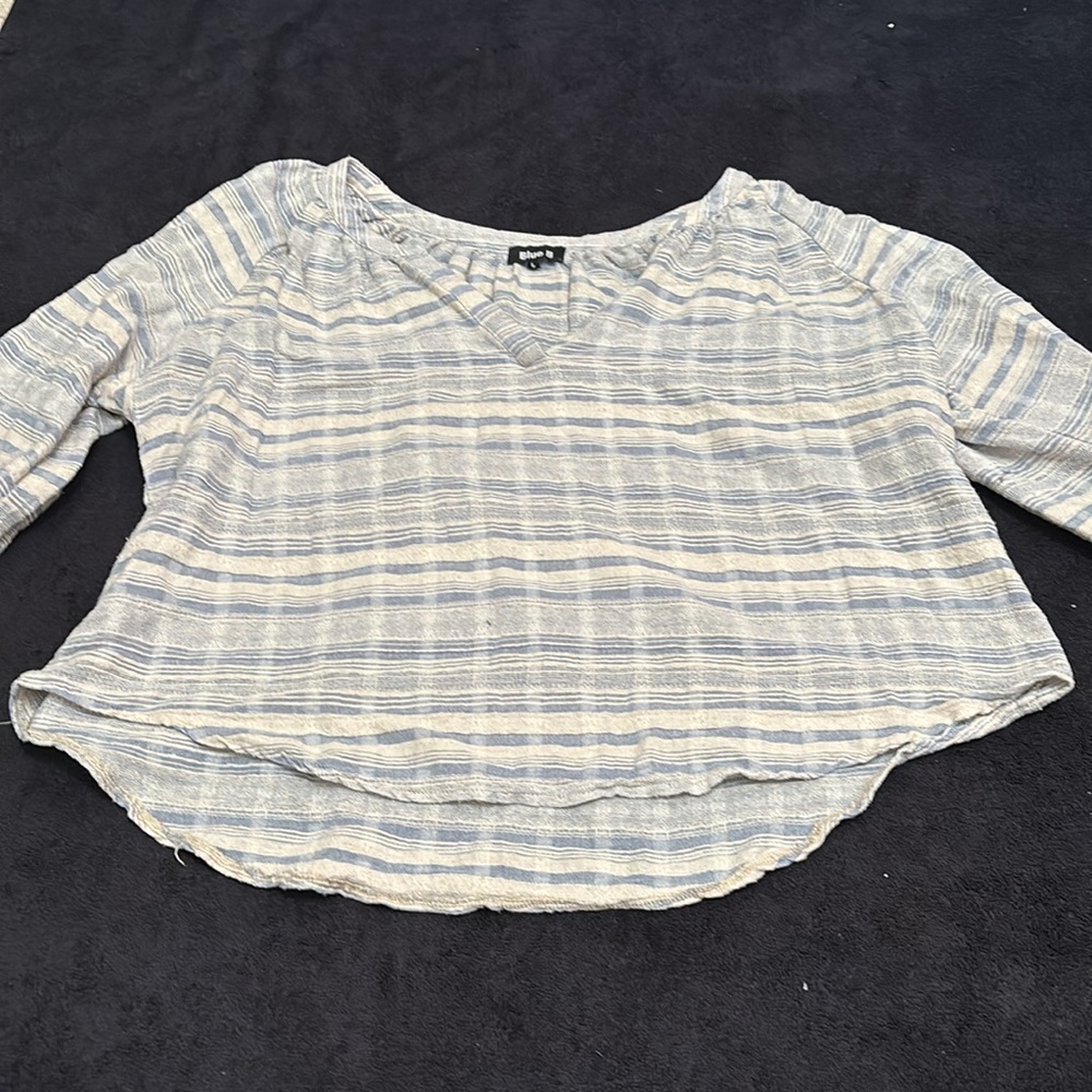 Blue B Woven Blue Stripe Shirt